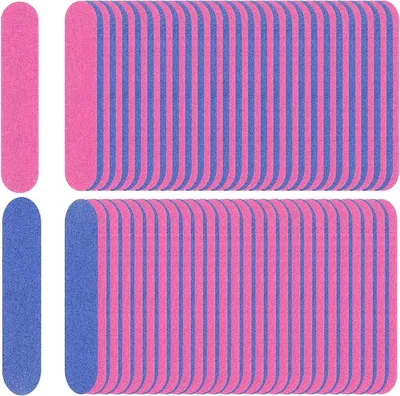 100 Stück - Professionelle Nagelfeilen - 180/240 Grit - Doppelseitige Nagelfeile - Nagelstyling - Maniküre Werkzeuge für