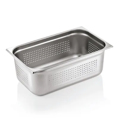 Zdjęcie produktu dla Perforowany pojemnik GN, GN 1/1 - 200 mm, stal nierdzewna 18/8, seria GN 91