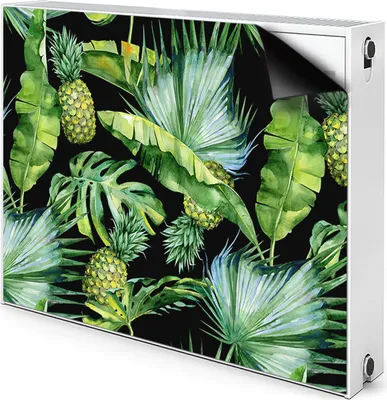 Produktbild von Magnet Heizkörperverkleidung Heizkörper-Abdeckung Heizung Heizkörper 110x60 cm  - Ananas