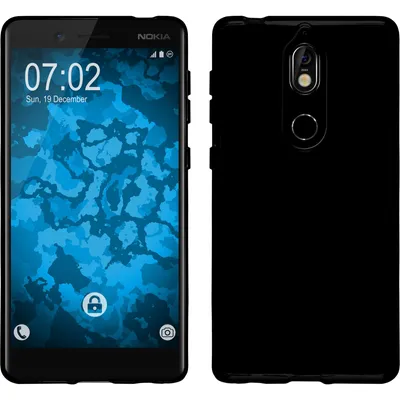 Produktbild von PhoneNatic Case kompatibel mit  Nokia 7 - schwarz Silikon Hülle  Cover