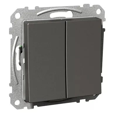 Produktbild von Elso Serienschalter 16A Steckklemme mit Wippe Exxact anthrazit WDE003116