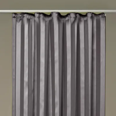 Immagine prodotto di Tenda con nastro a balze (a righe, semitrasparente), dimensioni: 140x145cm, colore: antracite