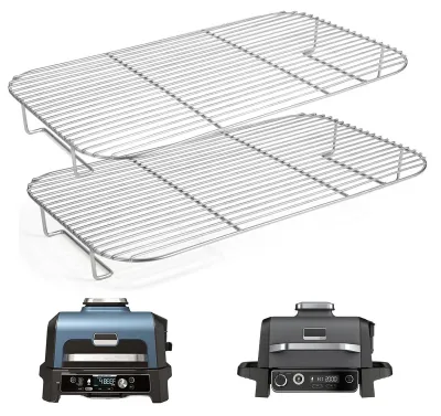 Immagine prodotto di 2 griglie, in acciaio inossidabile, per barbecue elettrici e affumicatori