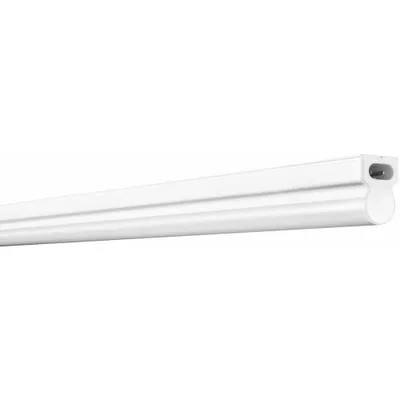 A white LED light bar against a white background.