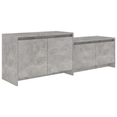 Zdjęcie produktu dla vidaXL Szafka pod TV betonowa szara 146,5x35x50 cm materiał drewnopochodny