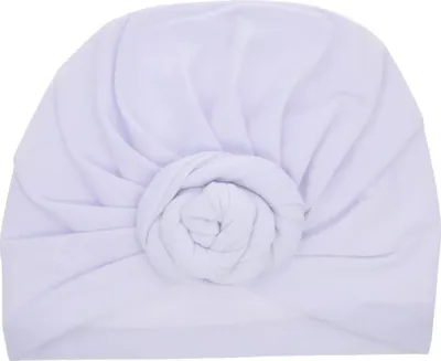 Produktbild von Kinder Turbanmütze Weiß - Stylisch & Bequem KP21547