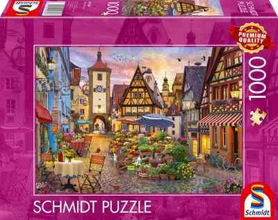 Produktbild von Schmidt Spiele Puzzle Romantisches Bayern, Rothenburg ob der Tauber 1000Teile