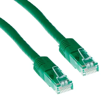 Image de ACT Green 1.5 meter LSZH U/UTP CAT6A patch cable with RJ45 connectors