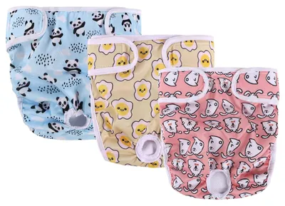 Productafbeelding van Solidchoice - Herbruikbare Hondenluiers 3 Pack voor Vrouwelijke Honden