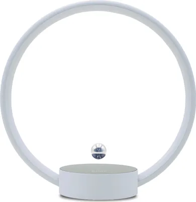Produktbild von （Weiß）Tischlampe Magnetschwebetechnik Ringlicht  Nachttischlampe LED Atmosphäre Nachtlicht Dimmbar mit Touch Control für Schlafzimmer Studie dekorative Ornamente Geschenke