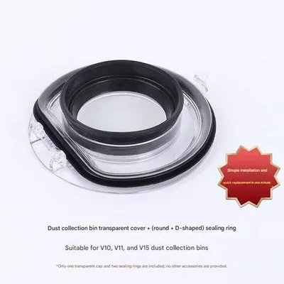 Produktbild von Ersatz Staubbehälterschutzabdeckung mit Dichtung für Dyson V10, V11 und V15 Staubsauger.