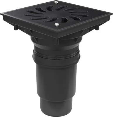 Produktbild von Chud?j Abwasserablaufboden D110-250 Trockenklappe, Gusseisenrost 731 S