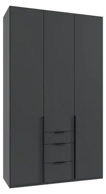 Image de Armoire à portes battantes Mugano, finition au choix : graphite
