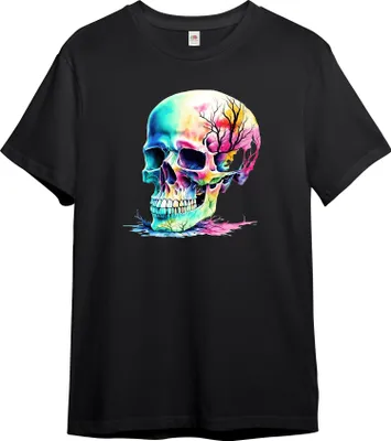 Produktbild von PAULGOS Herren T-Shirt "bunter Totenkopf" Schädel, Skull