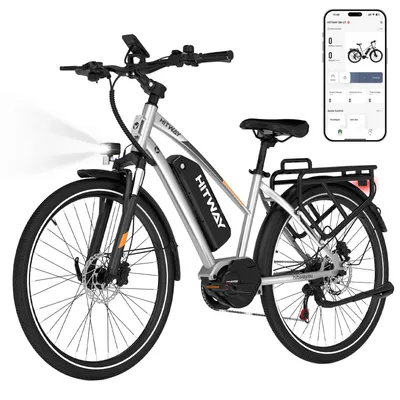 Produktbild von HITWAY BKU1 E Bike 27,5" x 2,2 Reifen Elektrofahrrad, 36V 13Ah Akku, Mittelmotor,7-Gang,25 km/h, 120-150 km Reichweite, Federgabel, Scheibenbremsen