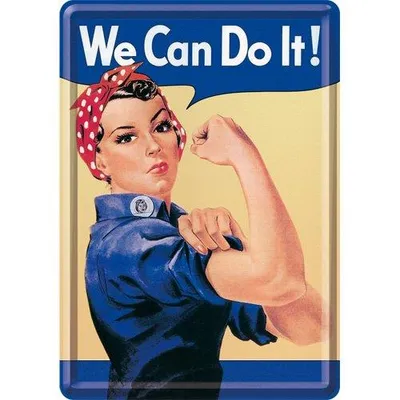 Produktbild von Nostalgic-Art - Blechpostkarte - USA - We can do it!