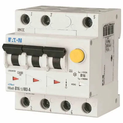 Image de EATON Disjoncteur FI/LS 3p C16 0,03A 415V A 10kA