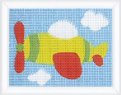 Produktbild von Vervaco Stickpackung Gobelin "Flugzeug", Stickbild vorgezeichnet, 12,5x16cm