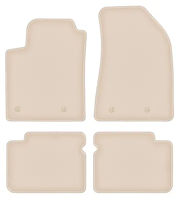 Image de Tapis de sol en moquette pour Fiat Bravo II 2007-2012 (à hayon) – jeu 4 pièces, beiges, sur mesure – Wielganizator FORTUNA