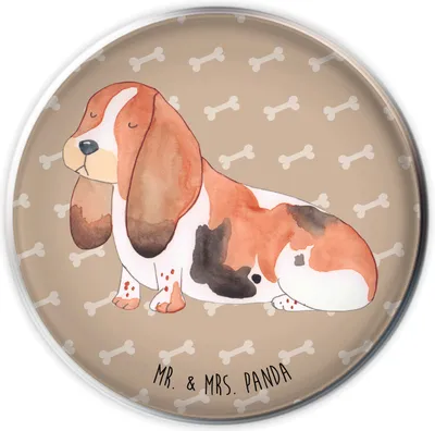 Produktbild von Mr. & Mrs. Panda waschbeckenstöpsel Hund Basset Hound - Hundeglück - Geschenk, Süß, Stöpsel, Waschbecken, stopfen, Ablaufstopfen, Ablaufgarnitur