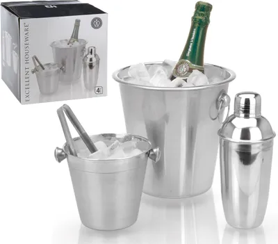 Produktbild von Excellent Houseware 4-tlg. Bar-Set Edelstahl