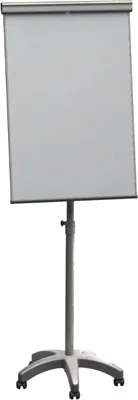 Produktbild von FRANKEN Franken Mobiles Flipchart X-tra!Line mit Ablageschale Sternfuß mit 5 Rollen Kunststoff grau
