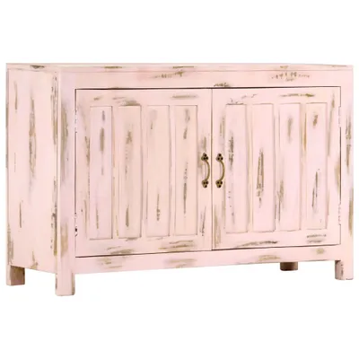 Productafbeelding van Dressoir 110x35x70 cm massief mangohout lichtroze