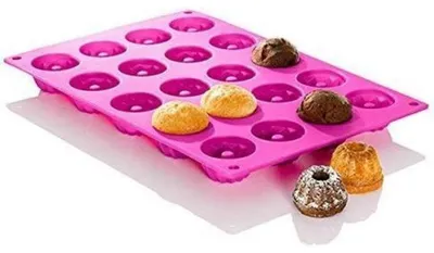 Productafbeelding van Mini Gugelhupf-vormen van siliconen, set van 20, met antiaanbaklaag, bakvorm voor taarten en desserts
