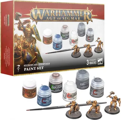 Obrázok produktu pre W-AOS - Stormcast Eternals Paint Set (3 figúrky)