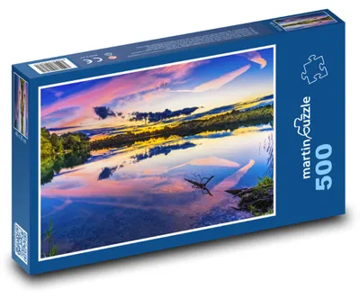 Obrázek produktu pro martinpuzzle - Puzzle 500 - Východ slunce nad jezerem