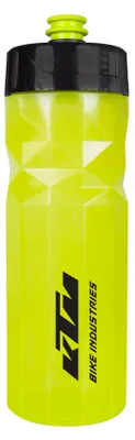Produktbild von KTM Fahrrad Flasche Grün Gelb, Trinkflasche Bottle Team 700ml mit schwarzem Logo, auslaufsicher, BPA-frei