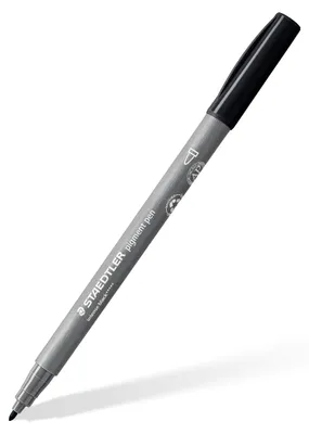 Produktbild von STAEDTLER pigment pen 376 Tuschestift mit Rundspitze Einzelprodukt intensiv schwarz