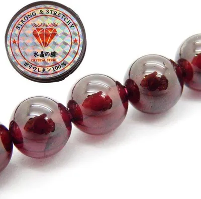 Obrázek produktu pro Náramek z léčivých kamenů, korálky 10 mm, granát