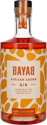 Produktbild von BAYAB African Grown Burnt Orange Small Batch Gin 43% Vol. 0,7l