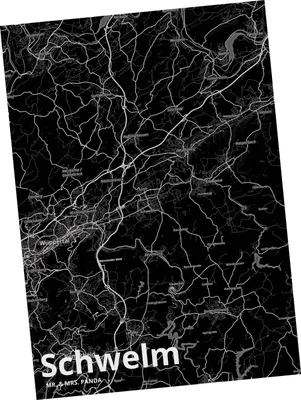 Produktbild von Mr. & Mrs. Panda Postkarte Schwelm - Geschenk, Fotokarte, Postkarten, Ansichtskarten, Grußkarte, Stadt Dorf Karte Landkarte Map Stadtplan, Ansichtskarte