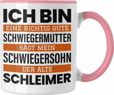Produktbild von Trendation - Schwiegermutter Geschenke Geburtstag Lustiger Spruch für Schwiegermama Ich Bin Eine Richtig Gute Schwiedermutter (Rosa)