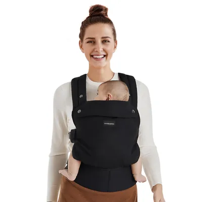 Produktbild von Vulpes Goods Tragetuch Baby & Neugeborene bis 20 kg | Babytragetuch M-Position mit Rückenstütze | Baby-Tragegurt mit 3 Tragepositionen Babytrage