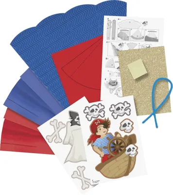 Produktbild von HEYDA 204870044 Schultüten-Bastel-Set Pirat 69 cm blau