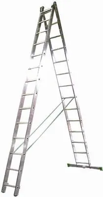 Obrázok produktu pre Hliníkový rebrík, 2d. 7 priečok 3,14m 7507 nosnosť 150kg EUROSTYL