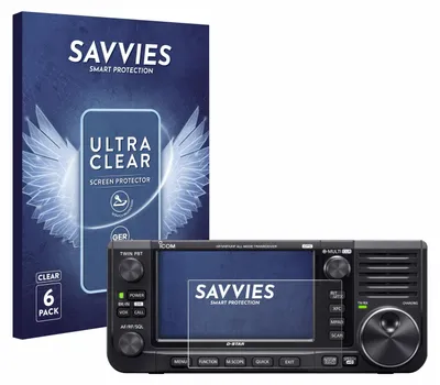 Produktbild von 6x Für Icom IC-705 Schutzfolie Savvies Displayschutz Display Schutz Folie Klar Transparent