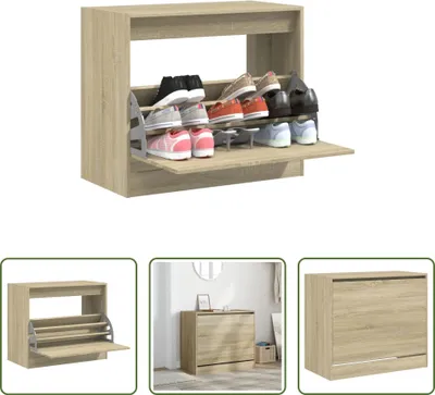 Obrázok produktu pre The Living Store skrinka na topánky Sonoma dub 80x42x69 cm materiál na báze dreva