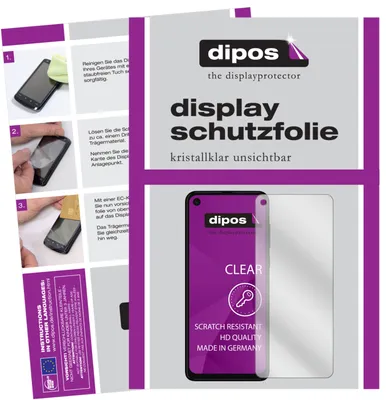Produktbild von 6x Schutzfolie für Motorola One Vision klar Displayschutzfolie Folie Display Schutz dipos