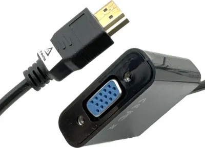 Produktbild von HDMI zu VGA Buchse HD 1080p Adapter Konverter Audio Video Kabel für Laptop PC