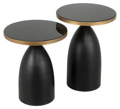 Obrázok produktu pre Moderný čierny drevený stôl, elegantný drevený bočný stôl