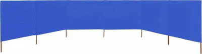 Produktbild von vidaXL 6-teiliges Windschutzgewebe 800 x 160 cm Azurblau