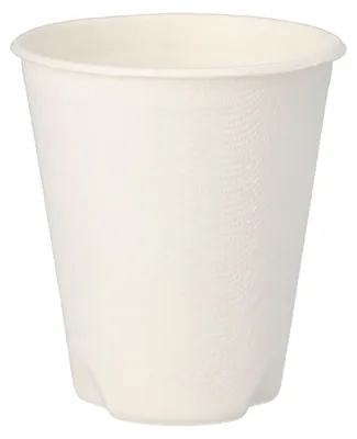 Produktbild von 80x Heißgetränkebecher aus Zuckerrohr "pure" 200 ml Ø 80mm