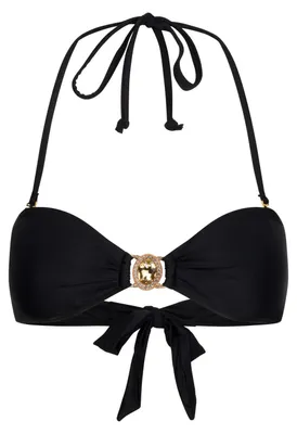 Produktbild von Moda Minx Bikini-Top Amour Bandeau Top mit tollem Steinbesatz Black S