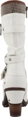 Obrázek produktu pro Dámské boty Mustang, model 15M0162001, velikost: 40 EU, barva: bílá. Boty mají dekorativní zip