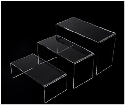 Image de Présentoir en acrylique en 3 parties, pour bijoux, pour la maison et les magasins, avec film de protection