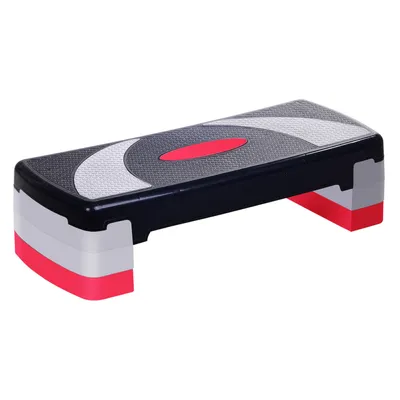 Produktbild von HOMCOM Step Fitness Aerobic Stepper höhenverstellbar, rutschfeste Oberfläche 78x29x20 cm
